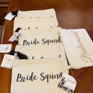 Bridesquad makeup bags